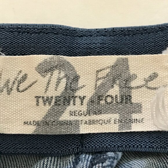 We the Free Flare Jeans Women 24 Blue Mid Rise Stretch Medium Wash Hippie 16490 - Picture 3 of 12